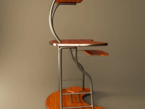 tavolo per computer desktop Modello 3D