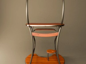 tavolo per computer desktop Modello 3D