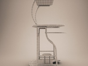 desktop computer table 3D Модель