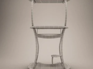 tavolo per computer desktop Modello 3D