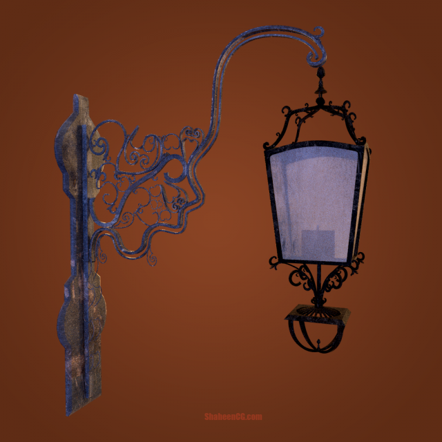 victorian lantern 3D Модель .c4d .max .obj .3ds .fbx .stl .blend 