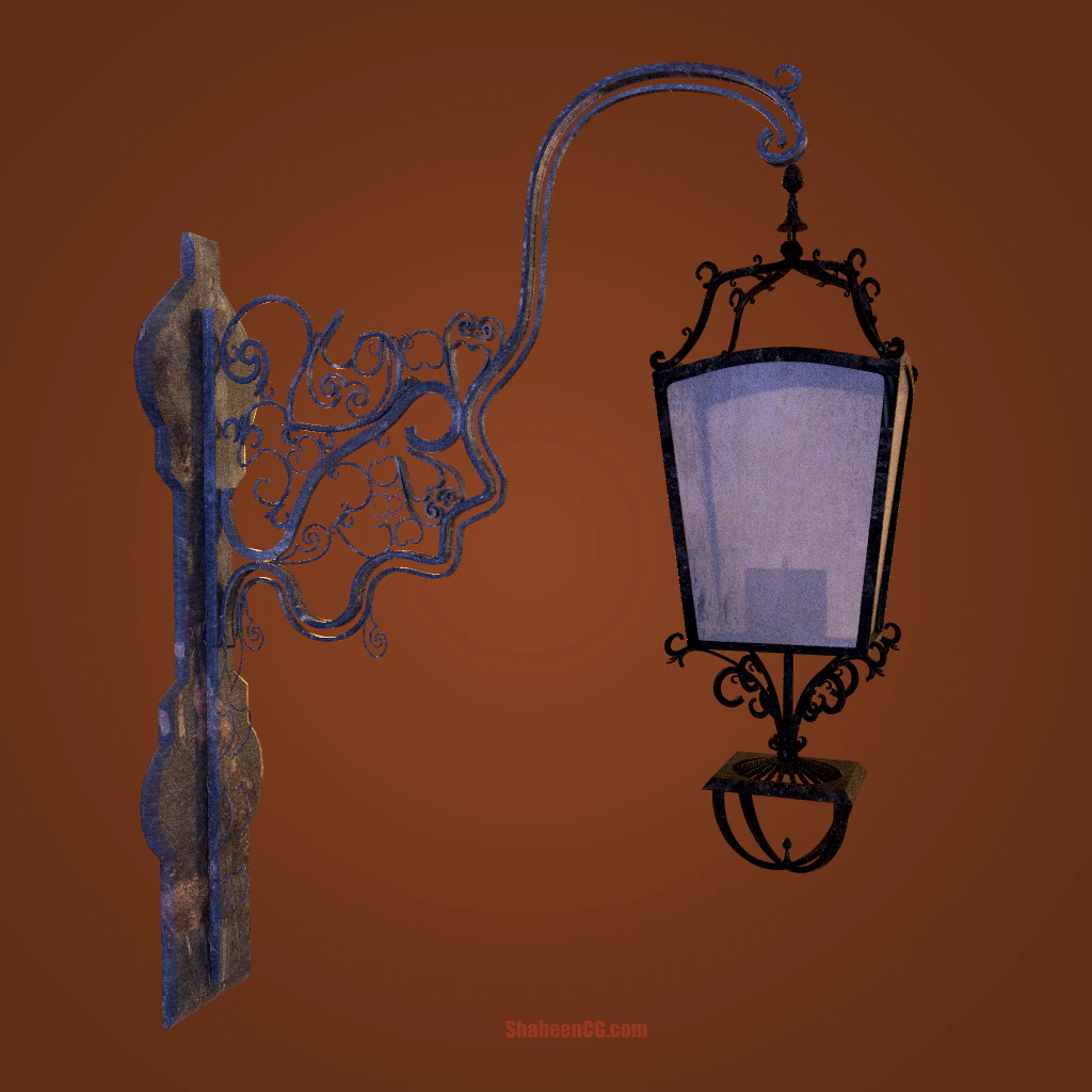 victorian lantern 3D Model .c4d .max .obj .3ds .fbx .stl .blend