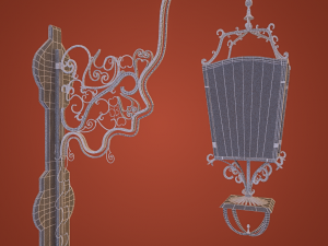 victorian lantern 3D Модель
