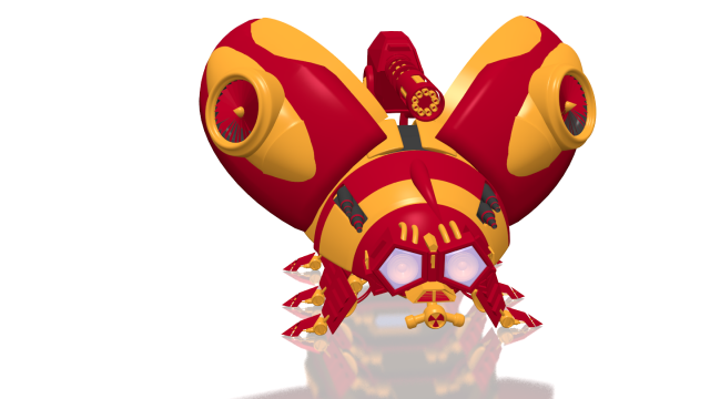 lady bug robot 3D Модель .c4d .max .obj .3ds .fbx .stl .blend 