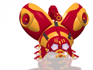 lady bug robot 3D Model