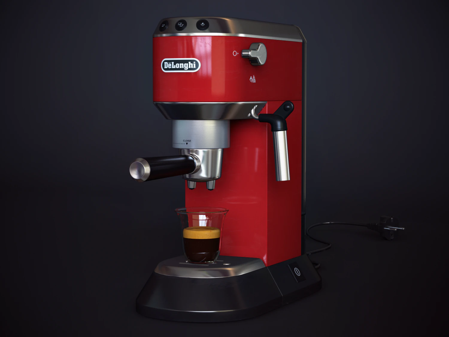 coffee maker delonghi ec 680 3D Model .c4d .max .obj .3ds .fbx .stl .blend 