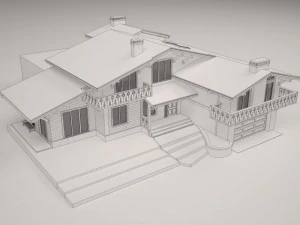 casa chalet Modelo 3D