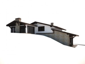 cottage house Modèle 3D