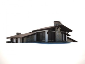 cottage house Modèle 3D