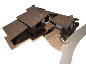 cottage house Modèle 3D