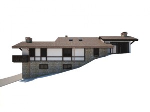 cottage house Modèle 3D