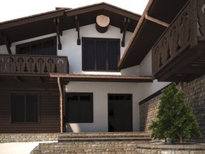 cottage house Modèle 3D