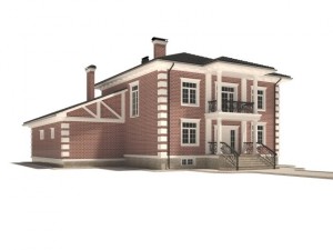 cottage house Model 3D