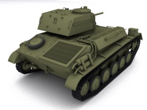 t 80 tank 3D Model