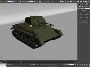 t 80 tank 3D Model