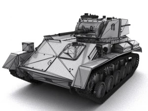 t 80 tank 3D Model