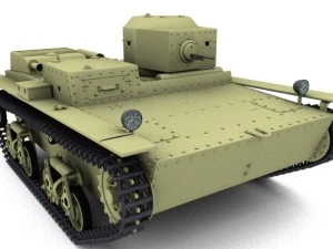 t38戦車 3Dモデル