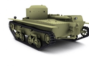 t 38 tank 3D-Modell