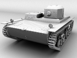 t 38 tank 3D-Modell
