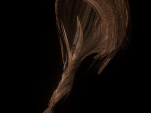 set woman hairstyle 5 types 3D Model