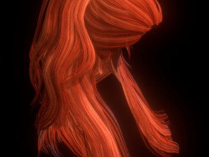 set woman hairstyle 5 types 3D Model