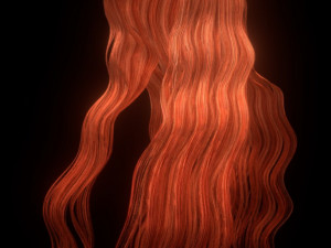 set woman hairstyle 5 types Modelo 3D