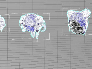 set woman hairstyle 5 types 3Dモデル