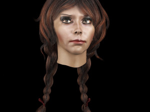 set woman hairstyle 5 types 3Dモデル