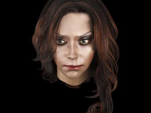 set woman hairstyle 5 types 3D Model