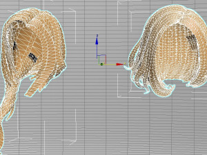 set woman hairstyle 5 types 3Dモデル