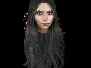 set woman hairstyle 5 types 3Dモデル