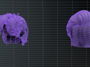 set male hairstyle 5 types 3D Model