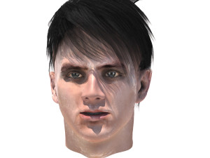 set male hairstyle 5 types 3D Model