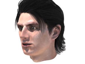 set male hairstyle 5 types 3D Модель