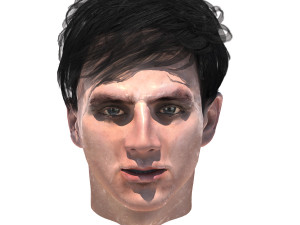 set male hairstyle 5 types 3D Модель