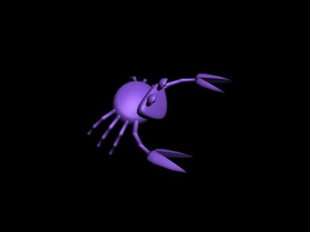 crab 3D Model .c4d .max .obj .3ds .fbx .stl .blend 