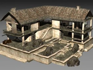 house old village 3D Model