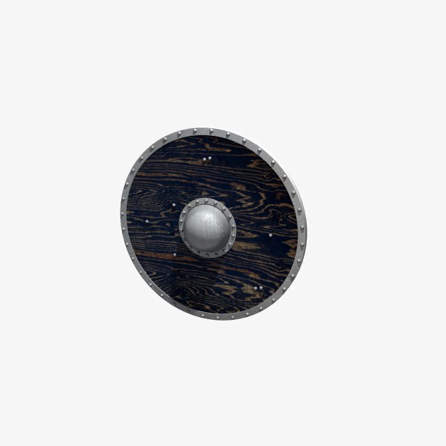 viking shield Model 3D .c4d .max .obj .3ds .fbx .stl .blend 