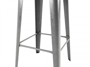 tabouret de bar en manguier et metal Modelo 3D
