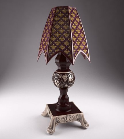 hipoly lamp 3D Модель .c4d .max .obj .3ds .fbx .stl .blend 