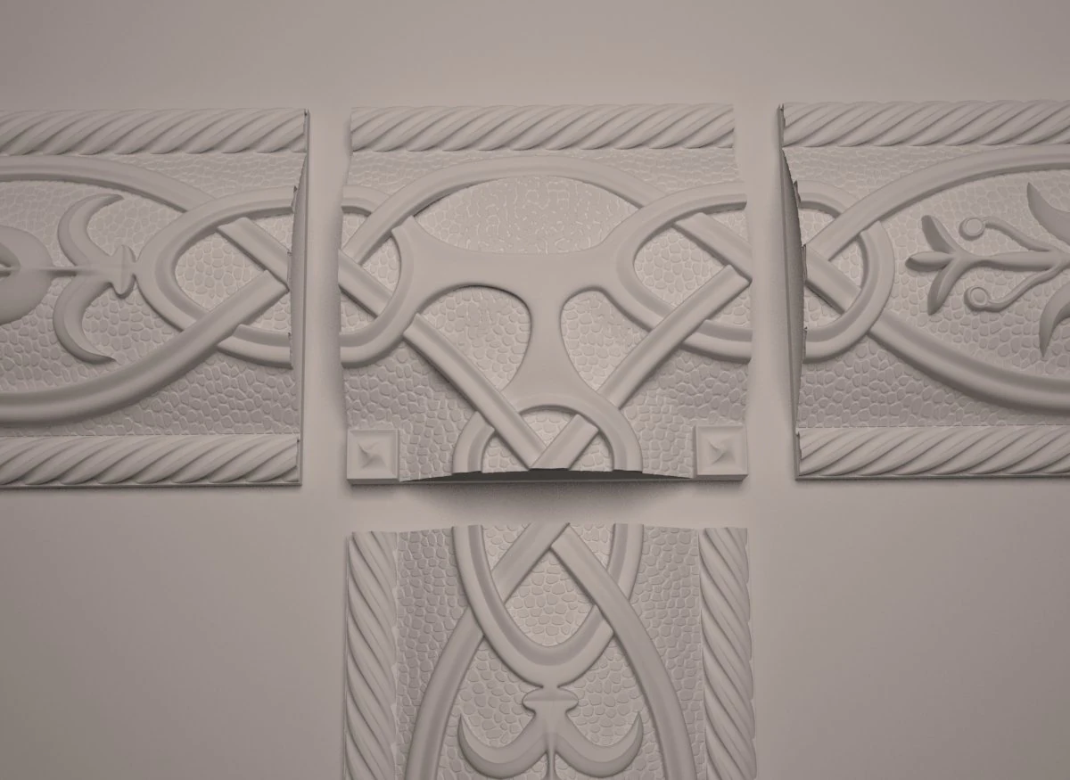 seamless pattern 3D Print Model .c4d .max .obj .3ds .fbx .stl .blend