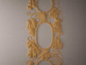 grapes decor Modello di stampa 3D