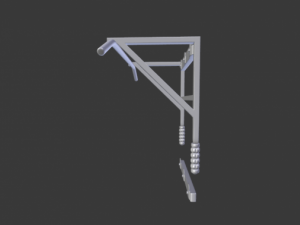 pullup bar and pushup sticks 3D Model