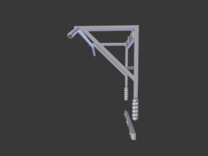 pullup bar and pushup sticks 3D Model