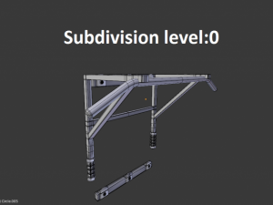 pullup bar and pushup sticks 3D Model