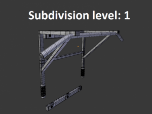 pullup bar and pushup sticks 3D Model