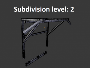 pullup bar and pushup sticks 3D Model
