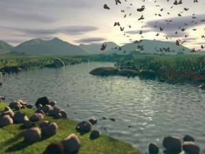 landscape in good quality with animation Model 3D
