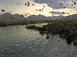 landscape in good quality with animation Model 3D