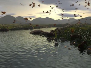 landscape in good quality with animation 3D Model